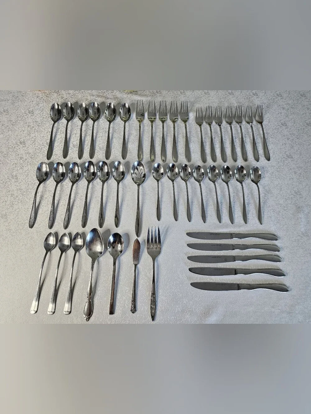 ​J.A. Henckels International Rapture Stainless Flatware Lot 38 Pc Plus 7 Bonus